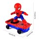 thumbnail image 3 of Spider-Man Scooter eléctrico Rolling Stunt Car Spider-Man Boy Coche juguete educativo para (rojo) (infracción no en los estantes) (fondo azul fondo entrega aleatoria), 3 of 7