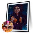 thumbnail image 2 of Cuadros Decorativos 5D DIY Diamond Painting Kits Full Round Drill Moon Girl Imagen de mosaico (sz2009) Likrtyny embutido en tela, 2 of 8