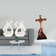 thumbnail image 2 of Estatua de cisne de cerámica, escultura de mesa de cisne, estatua de María, figura de Jesús, artículo religioso católico coleccio, 2 of 8
