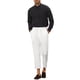thumbnail image 2 of Pantalones formales recortados para hombre edición INSPIRE CHIC, color sólido, frente plano, talla 30, blancos, 2 of 6