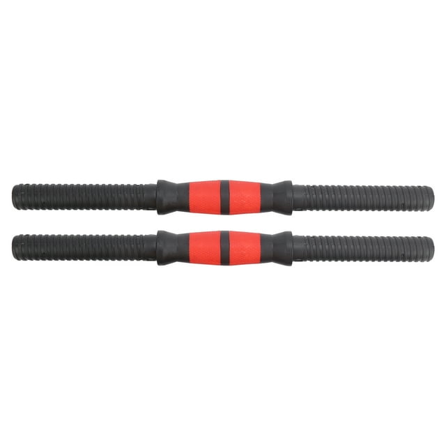 Dumbbell Bars, Rubber Anti-slip Barbell Bars With 4Pcs Nuts For Exercises For Training