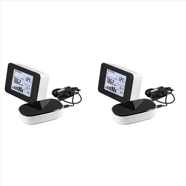 2X Monitor de Electricidad InaláMbrico para Rastrear el Uso de EnergíA en Tiempo Real para Medidores de Potencia MonofáSicos o TrifáSicos