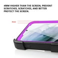 thumbnail image 2 of FIEWESEY for Samsung Galaxy S22 Phone Case,Heavy Duty Shock-Absorption/High Impact Resistant Armor Holster Defender Case with Kickstand + Swivel Belt Clip Holster for Samsung Galaxy S22(Purple), 2 of 7