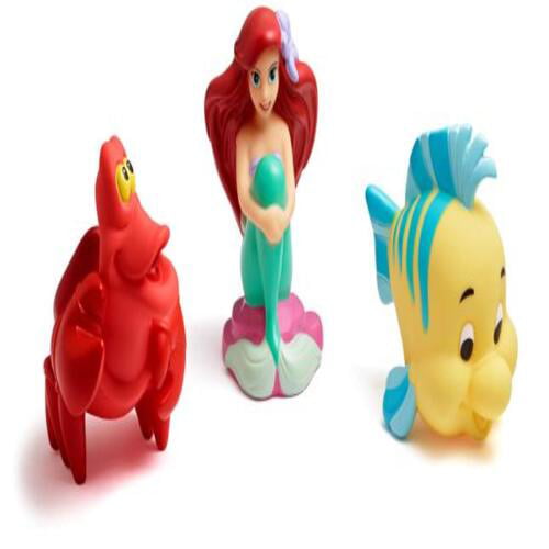 Disney Little Mermaid Bath Squirt Toys - Walmart.com