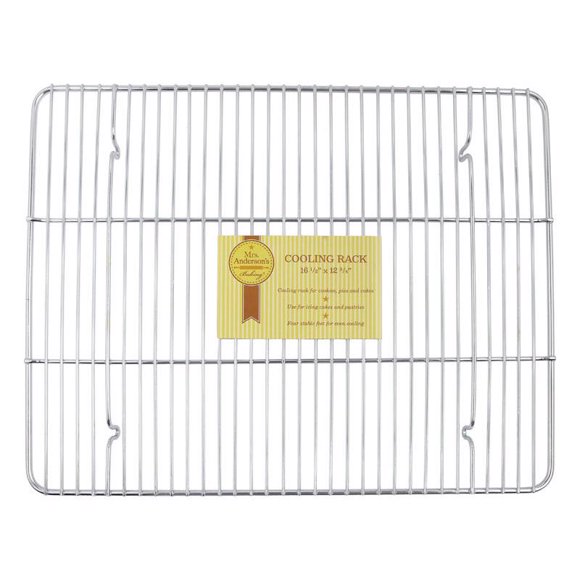 Rejilla de refrigeración Mrs. Anderson's Baking rectangular plateada