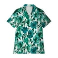 thumbnail image 4 of Pincandy Women's Hawaiian Shirts Summer Plus Size Beach Shirt Short Sleeve Button Up Tops Cool Floral Tropical Printed Blouses, 4 of 5
