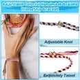 thumbnail image 3 of 10 pulseras tejidas para niñas adolescentes, pulsera de amistad de cuerda trenzada ajustable para mujeres, joyería para hombres, 3 of 5