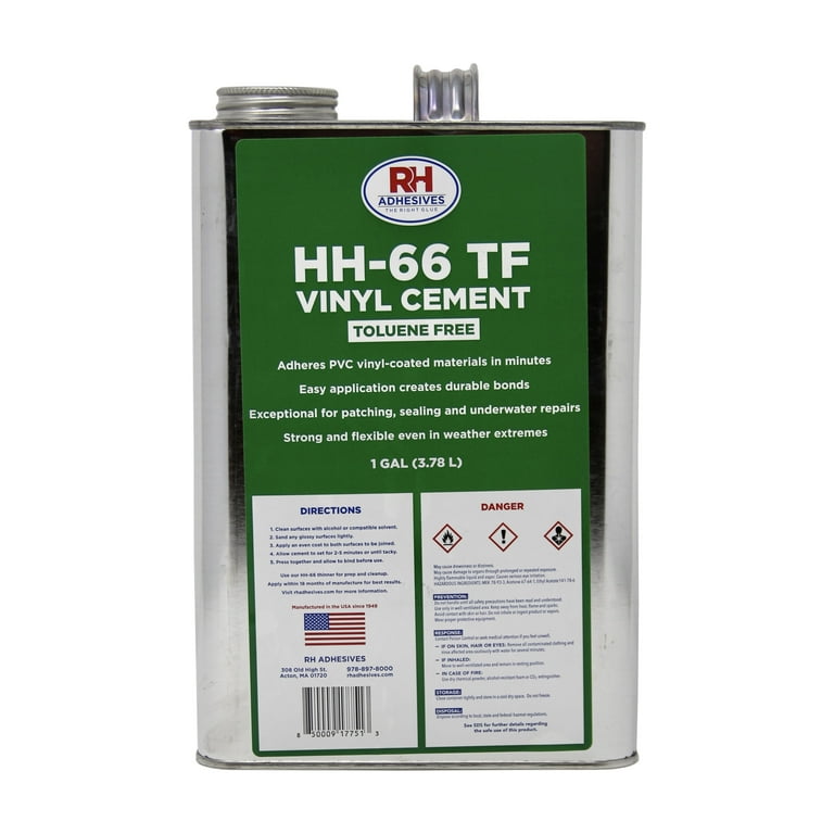 HH-66 Toluene Free Vinyl Cement, 1 Gallon - RH Adhesives - Walmart.com