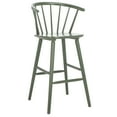 thumbnail image 6 of SAFAVIEH Blanchard Round Mid Back Bar Stool, Dusty Green, 6 of 14