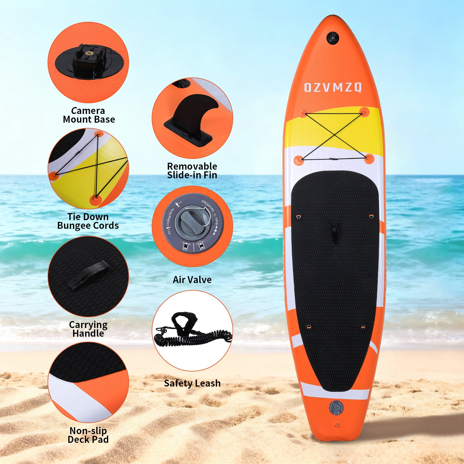 10' Premium Stand Up Paddle Board, Yoga Board with SUP Accessories & Carry Bag ,Surf Control  and Non-Slip Deck for Youth/Adults of All Skill Levels