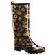 thumbnail image 1 of HISEA Botas de Lluvia Coloridas para Mujer, Zapatos de Jardín Antideslizantes Impermeables hasta la Rodilla, Girasol Negro, Talla 7, 1 of 7
