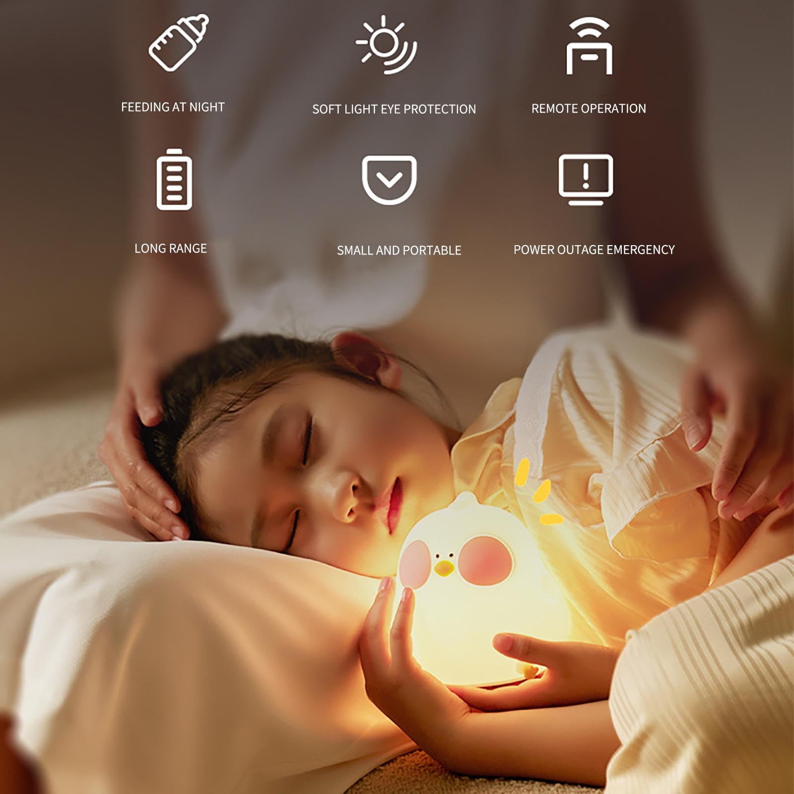 Rechargeable Nursery Night Light for Ba-by, Dimmable Color Changing Ki-ds Night Light with Auto Shut Off Timer, Soft Silicone Breastfeeding Lamp for Tod-dler Sleep Training