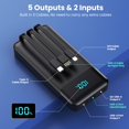 thumbnail image 2 of Power bank LanLuk de 40800 mAh con carga rápida de 25 W y 5 salidas, 2 of 8