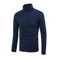thumbnail image 2 of INSPIRE CHIC Men's Sweaters Pullover Turtle Neck Long Sleeve Stretchy Slim Fit Tops 42 Dark Blue, 2 of 7