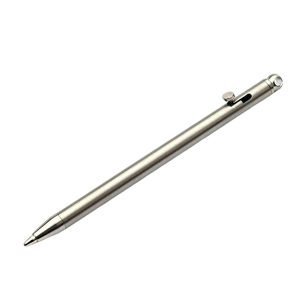 Mini bolígrafo de titanio para escribir, bolígrafo compacto para senderismo, viajes al aire libre. A