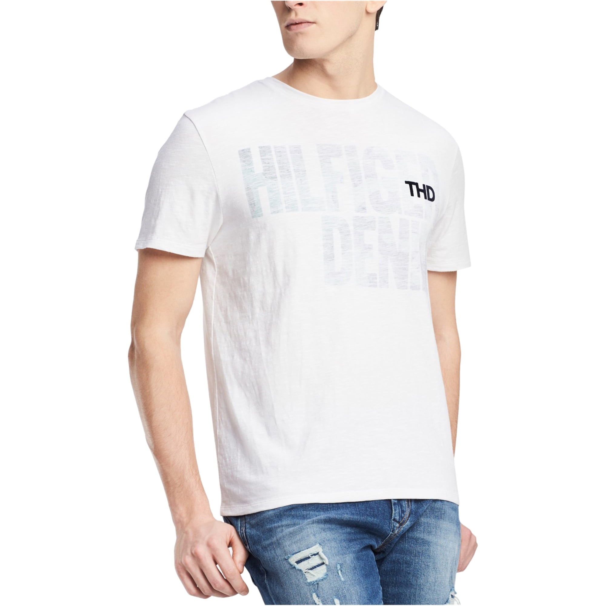 tommy hilfiger white t shirt mens