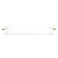 thumbnail image 6 of Acrylic Serving Tray 11"x14" with Golden Handles, Coffee Table Tray, Decorative Tray, Kitchen and Desk Organizer, Storage Tray, Clear Serving Tray for Party, 6 of 8
