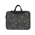 thumbnail image 2 of YFYANG 15.6 inch Universal Laptop Bag Oxford Cloth Laptop Sleeve, Multi-functional Black Line Heart Graffiti Notebook Computer Messenger Bag Handbag, 2 of 8