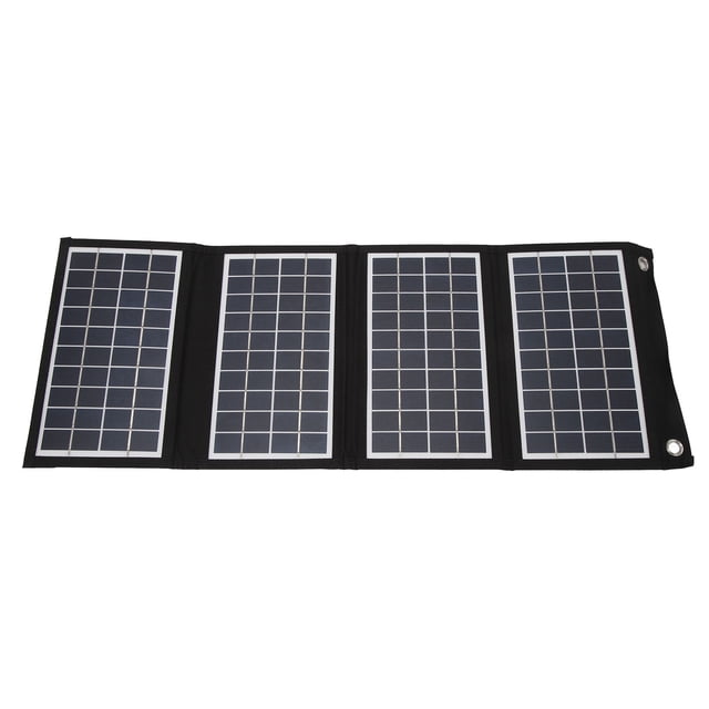 Cargador Solar, Panel Solar Plegable Portátil De 30 W 5 V Duradero Ampliamente Utilizado Con Salida USB Dual Para Acampar Senderismo Viajes