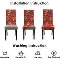 thumbnail image 6 of Red Christmas Chair Covers Set of 4,Winter Gingerbread Christmas Tree Snowflake Chair Protectors,Elastic Removable Washable Dining Chair Covers for Winter Christmas Kitchen Dining Room Holiday Decor, 6 of 6