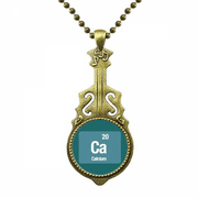 Ca Calcium Checal Element Science Necklace Antique Guitar Jewelry Music Pendant