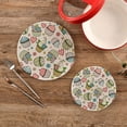 thumbnail image 2 of FREEAMG Easter Rabbit Pot Holder Trivets Set of 2, Heat Resistant Cotton Rope Round Trivets for Hot Dishes, Bowl,Teapot, Hot Pot and Pans, 2 of 7