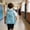 Blue, variant on Ki-ds Clear Mini Backpack Transparent Smoky Black Waterproof Sch-ool Bag with Mesh Side Pockets Stadium Approved