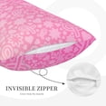 thumbnail image 5 of Bingfone Breast Cancer Pink Ribbons Awareness Standard Size Pillowcase, Long Staple Pure Cotton Envelope Closure Pillow Cover,16"X24", 5 of 9