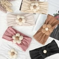 thumbnail image 5 of 3 Pcs Baby Flower Headbands Baby Girls Nylon Headband Soft Hairbands Hair Accessories for Newborn Infant Toddler Kids (Beige Pink Khaki), 5 of 6