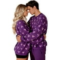 thumbnail image 2 of Mifsaly Couples Matching Valentines Day Sweatshirts Cute Heart Print Valentine Sweatshirt Women Men Fashion Crewneck Long Sleeve Cotton Hoodie Festival Date Spring Unisex Outfits, 2 of 9