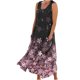 thumbnail image 2 of ICHUANYI Clearance Women's Summer Fashion Casual Printing Sleeveless Round Neck Pocket Dress(Black, M) ICHUANYI WER2023081112873, 2 of 5