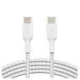 thumbnail image 1 of Cable Trenzado USB-C a USB-C Belkin Blanco 1M, 1 of 4