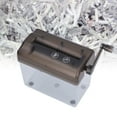 thumbnail image 4 of Estink Portable Manual Paper Shredder, Strip Cut Shredder, Transparent Dust Box, Gray, 4 of 8