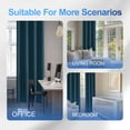 thumbnail image 2 of JIATER Blackout Curtains Set of 2 Panels for Bedroom Living Room 52 x 63 inch,Thermal Insulated Room Darkening Blackout Curtains with Grommet,Blue, 2 of 7