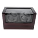 thumbnail image 2 of Bobinadora de reloj mecánica para 4 vitrina de almacenamiento con soporte para relojes automáticos (rojo negro, enchufe estadounidense 100240V), 2 of 10