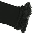 thumbnail image 2 of Wrapables® Toddler Stretch Leggings with Lace Trim, Black, 2 of 2