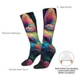 thumbnail image 4 of Naloa Colorful Patterned Rabbit Thigh High Socks Extra Long Stretchy Sock Women Over Knee High Opaque Stocking Daily Wear, 4 of 6