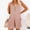 Pink, variant on Rompers for Women Snoarin Plus Size Sexy Button V-Neck Sleeveless Loose Fit Wide Leg Overalls Jumpers with Pockets