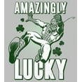 thumbnail image 2 of Women's Marvel St. Patrick's Day Spider-Man Amazingly Lucky  Graphic Tee Athletic Heather X Large, 2 of 4
