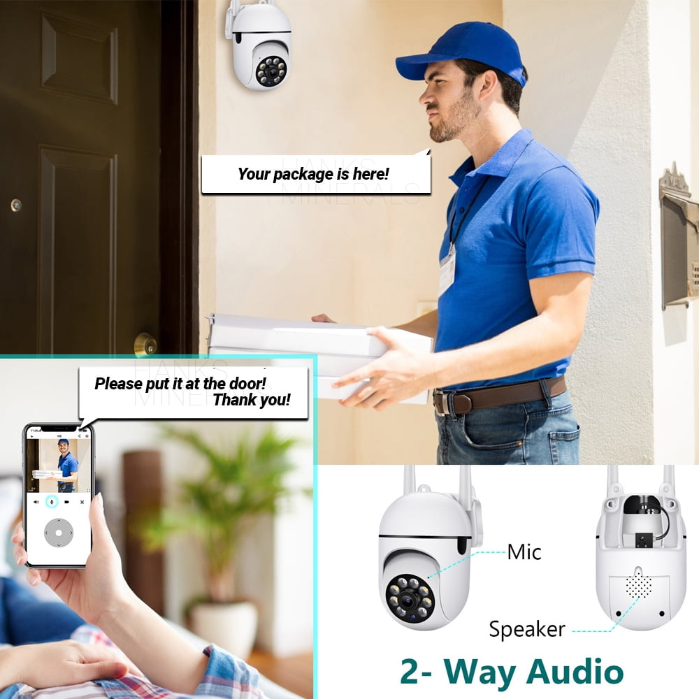 4-Pack 5G WiFi Security Camera System Smart Outdoor Night Vision 1080p 4 Channel