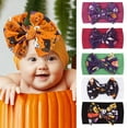 thumbnail image 5 of EnJoCho Baby Girls Headband Hallo-ween Pumpkin Printed Hairbands Bow Knotted Headwrap Toddler Kids Casual Fashion Headwear Accessories, 5 of 5
