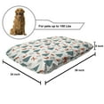 thumbnail image 2 of Fox Pet Bed, Orange Foxes in a Snowy Winter Forest Animals of Cold Climates Cartoon, Chew Resistant Pad for Dogs and Cats Cushion with Removable Cover, 24" x 39", Teal Orange Black, by Ambesonne, 2 of 4