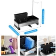 thumbnail image 2 of UHIAGREE Sink Caddy,3-in-1 360°Self Drain Sponge Holder for Kitchen Sink Organizer,Black, 2 of 7