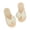 White, variant on Clearence Women’s Wavy Thick Sole Flip Flop Sandals Lightweight Beach Slippers, Quick-Dry Textured Footbed Casual Pool Shoes with Toe Grip