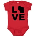 thumbnail image 3 of Inktastic Love Wisconsin Boys or Girls Baby Bodysuit, 3 of 5