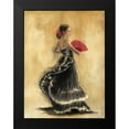 thumbnail image 2 of Gold, Caroline 19x24 Black Modern Framed Museum Art Print Titled - Flamenco Dancer II, 2 of 5