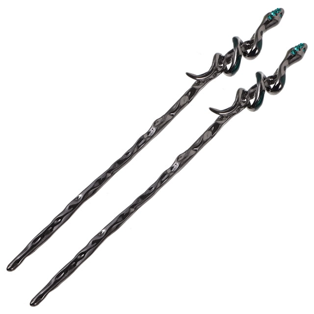 2 Pcs Baguettes à Cheveux Serpent Belles Épingles à Cheveux Accessoires Cheveux Rétro Bâtons à Cheveux