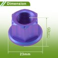 thumbnail image 4 of Ofertas Únicas Tuerca de Tornillo del Eje de Rueda de Motocicleta M12*1.5 Azul Púrpura Helado Aleación de Titanio GR5 para Coches/Motocicletas/Bicicletas 4 Pcs, 4 of 6