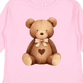 thumbnail image 4 of Inktastic Cute Teddy Bear with Heart Boys or Girls Long Sleeve Toddler T-Shirt, 4 of 5