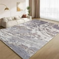 thumbnail image 1 of Vintage Purple Gray Rug 4x5 Area Rugs Abstract Grunge Print Rugs Soft Non Slip Washable Non Shedding Indoor Carpet for Living Room Bedroom Home Entrance Foyer Decor, 1 of 7